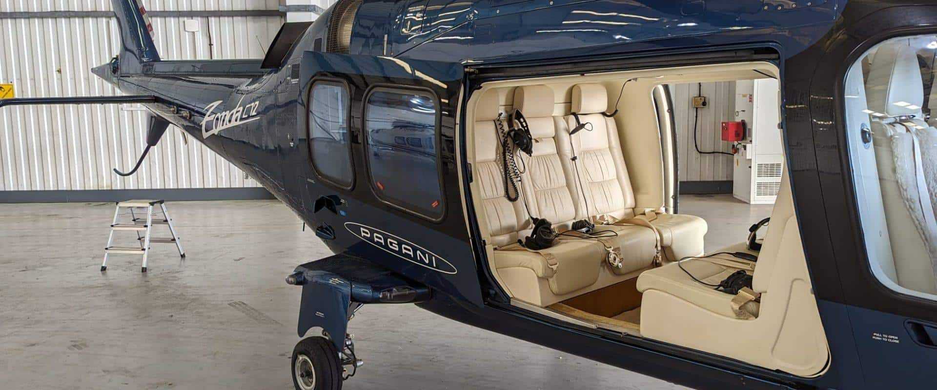 Corporate helicopter | Battersea Helicopter Corporate helicopter branded with logo