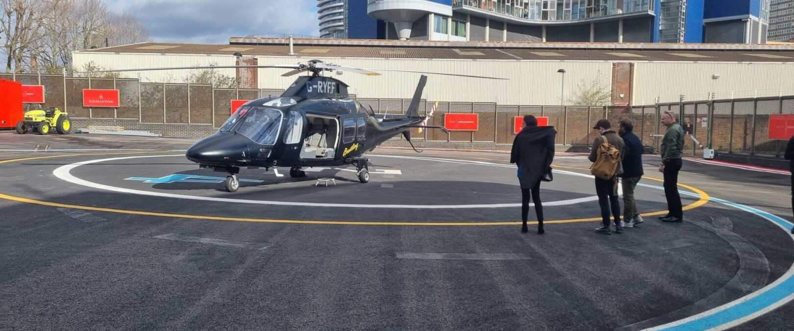 Battersea heliport apron