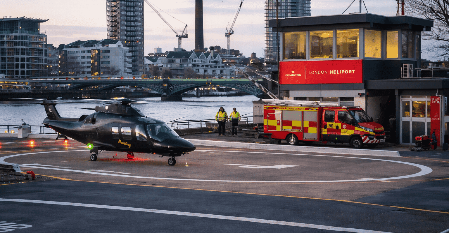 London Heliport airport transfers | Battersea Helicopter London heliport airport transfers