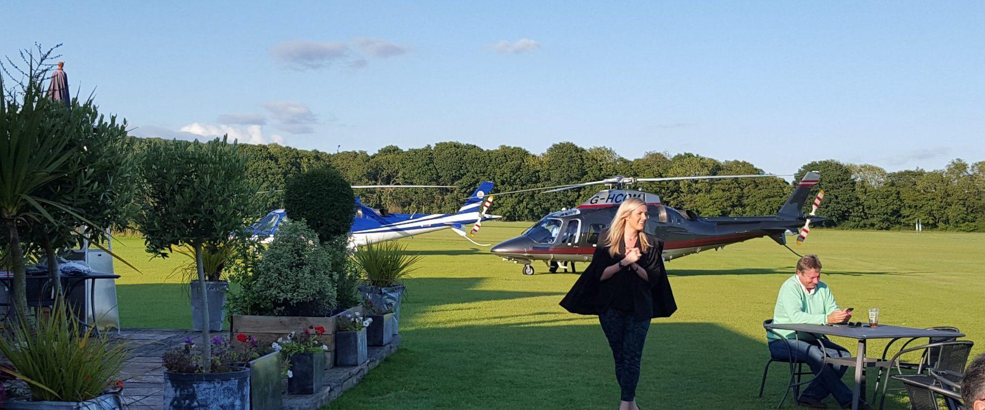 Polo Helicopter | Battersea Helicopter Helicopter at polo pitch near bournemouth